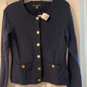 NWT Ann Taylor Navy Blue Cardigan Size Small